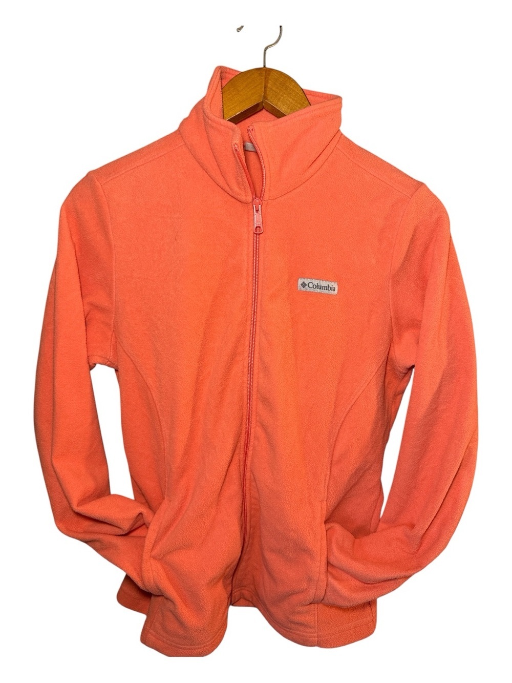 Columbia Sportswear Women's Benton Springs Full-Zip Fleece Jacket Medium Coral
